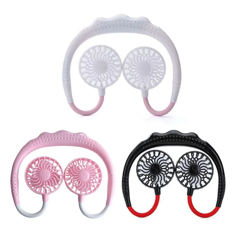 Portable Mini Neck Fan USB Dual-Head Fan Neckband Rechargeable Small Desk Fans Handheld Air Cooler Hanging Sport Fan
Portable Mini Neck Fan USB Dual-Head Fan Neckband Rechargeable Small Desk Fans Handheld Air Cooler Hanging Sport Fan
