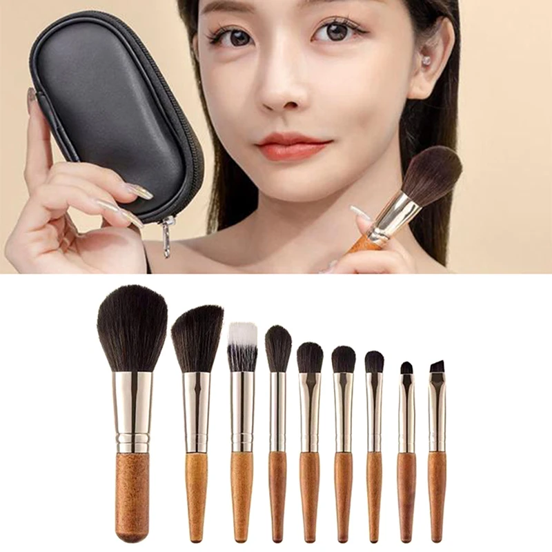 9pcs Protable Makeup Brushes Set MiniCosmetic Brush Powder Foundation Blush Blooming Eyebrow Eyeshadow Brush Kit
9pcs Protable Makeup Brushes Set MiniCosmetic Brush Powder Foundation Blush Blooming Eyebrow Eyeshadow Brush Kit