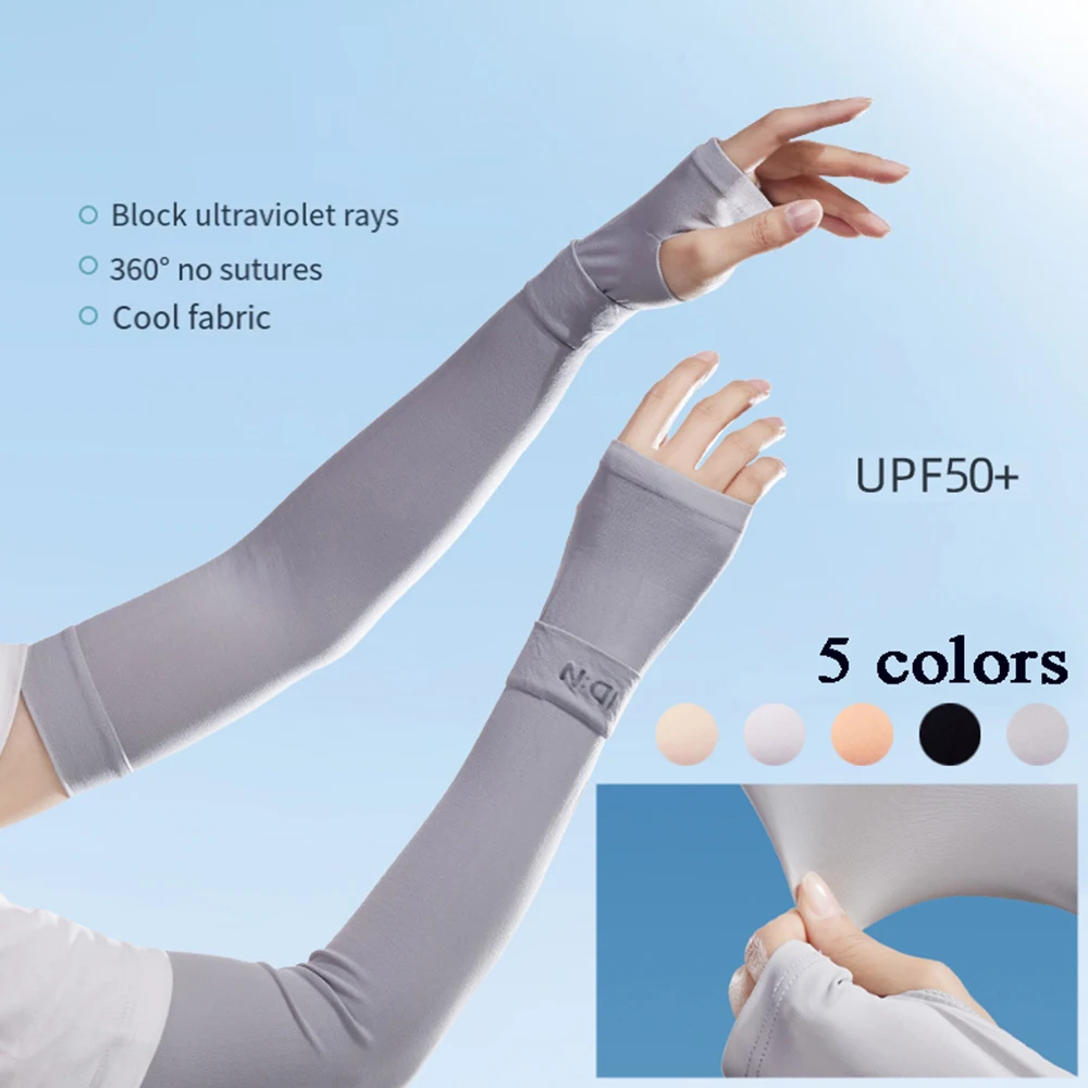 Ice Silk Cuffs Arm Sleeves Cover Sun Protection Arm Covers Cycling Arm Warmer Half Finger Gloves Sports UV Protection Outdoor
Ice Silk Cuffs Arm Sleeves Cover Sun Protection Arm Covers Cycling Arm Warmer Half Finger Gloves Sports UV Protection Outdoor