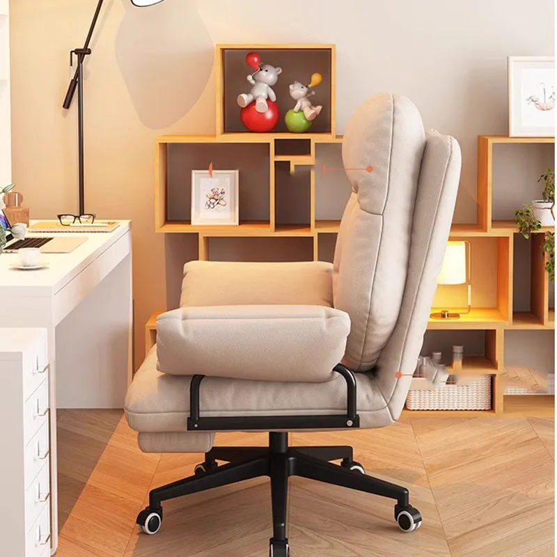 

Comfortable Leather Office Chairs High Back Computer Gaming Ergonomic Chair Swivel Bedroom Cadeira Gamer Luxury Furnitures