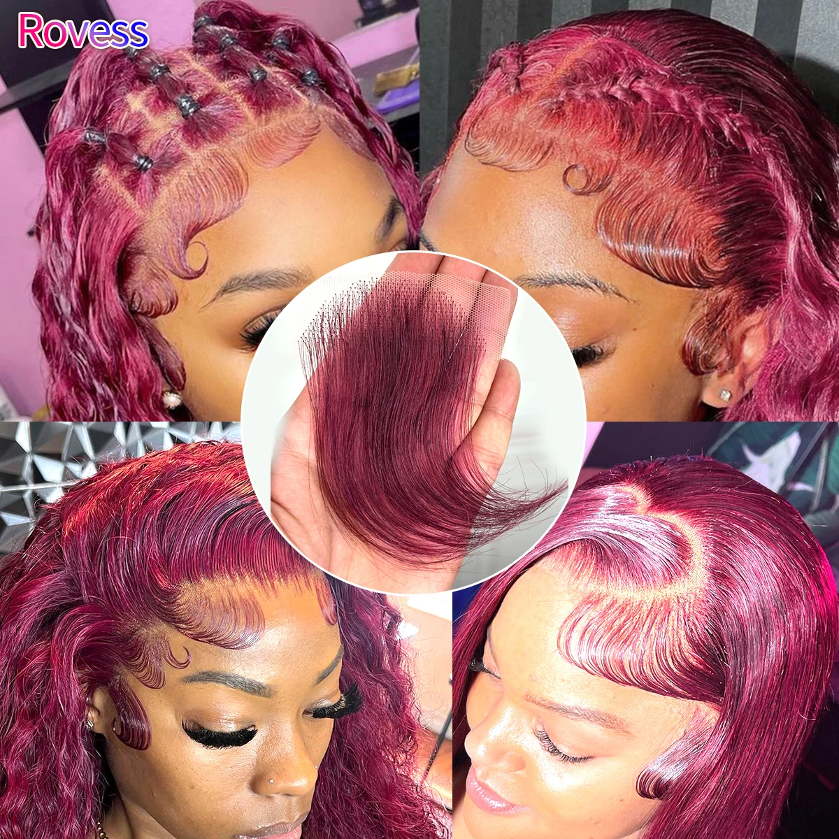 2pcs 99J Burgundy HD Lace baby Hair Wig Invisible Lace Hairline Wine Red PrePlucked Baby Hair Human Hair Wigs Lace Edges Hair
2pcs 99J Burgundy HD Lace baby Hair Wig Invisible Lace Hairline Wine Red PrePlucked Baby Hair Human Hair Wigs Lace Edges Hair