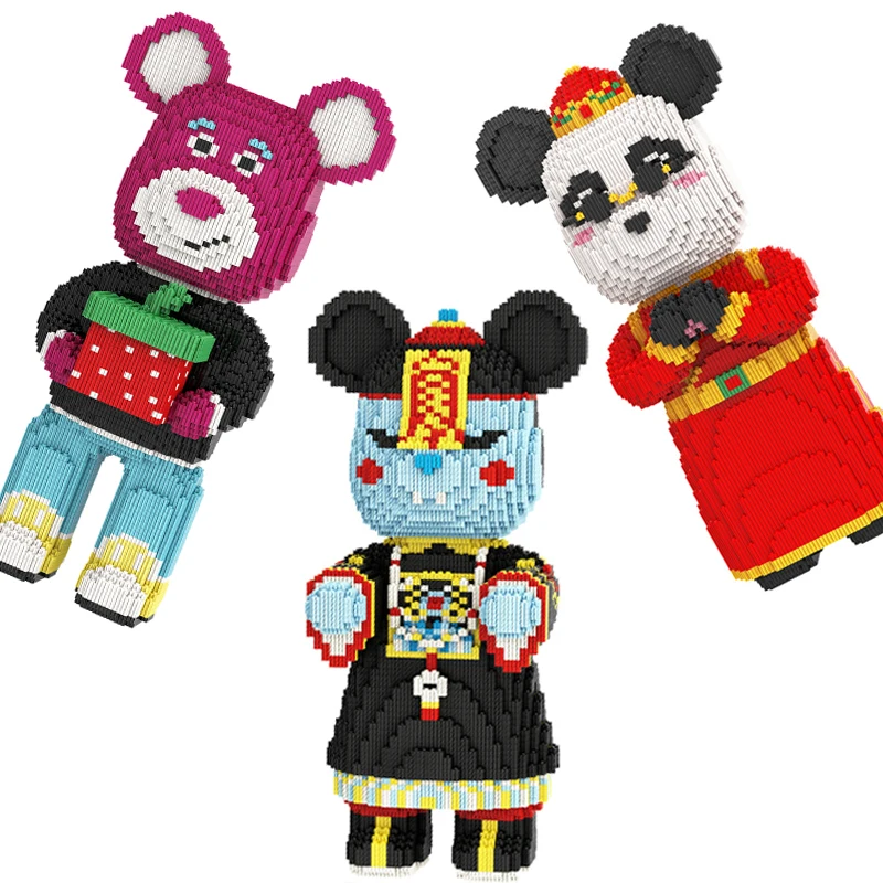 Новинка, 46 см, креативные строительные блоки Bearbrick, соединение, 3D Сборка, бриллиант, цветная модель, микро-кирпичи, игрушки для детей
Новинка, 46 см, креативные строительные блоки Bearbrick, соединение, 3D Сборка, бриллиант, цветная модель, микро-кирпичи, игрушки для детей
