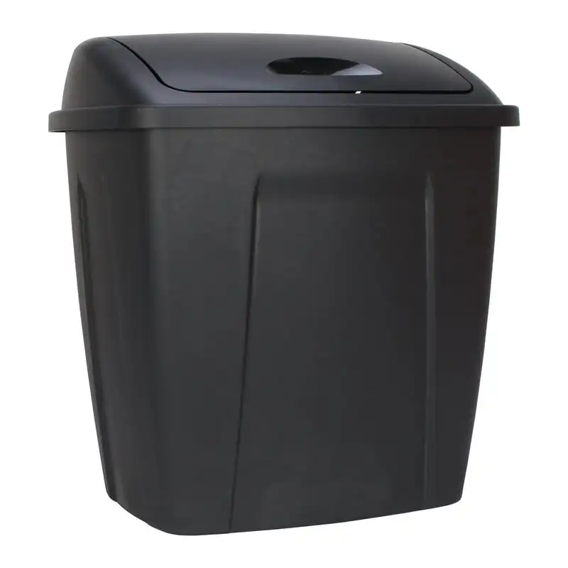 Gallon Trash Can, Plastic Swing Top Kitchen Garbage Trash Can, Black Cesto de lixo Black trash can for bathroom Kitchen trash ca
Gallon Trash Can, Plastic Swing Top Kitchen Garbage Trash Can, Black Cesto de lixo Black trash can for bathroom Kitchen trash ca