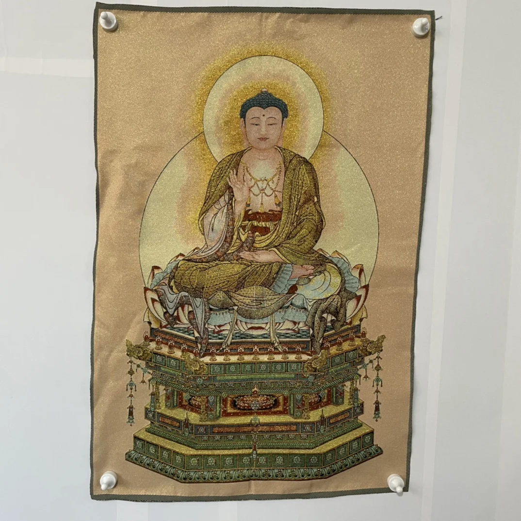 China Embroidery Silk Thangka Fengshui Wealth" Bodhisattva Buddha " Painting Mural Handicraft Household Decoration
China Embroidery Silk Thangka Fengshui Wealth" Bodhisattva Buddha " Painting Mural Handicraft Household Decoration