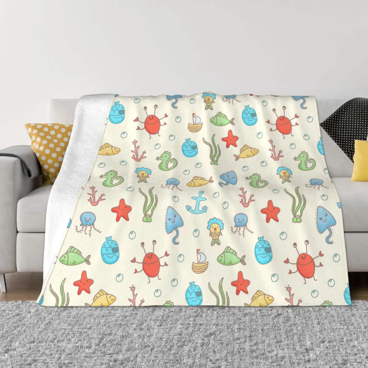 Octopus Sea Animal Blanket Flannel Textile Decor Multifunction Lightweight Throw Blanket for Sofa Travel Quilt 
Octopus Sea Animal Blanket Flannel Textile Decor Multifunction Lightweight Throw Blanket for Sofa Travel Quilt
