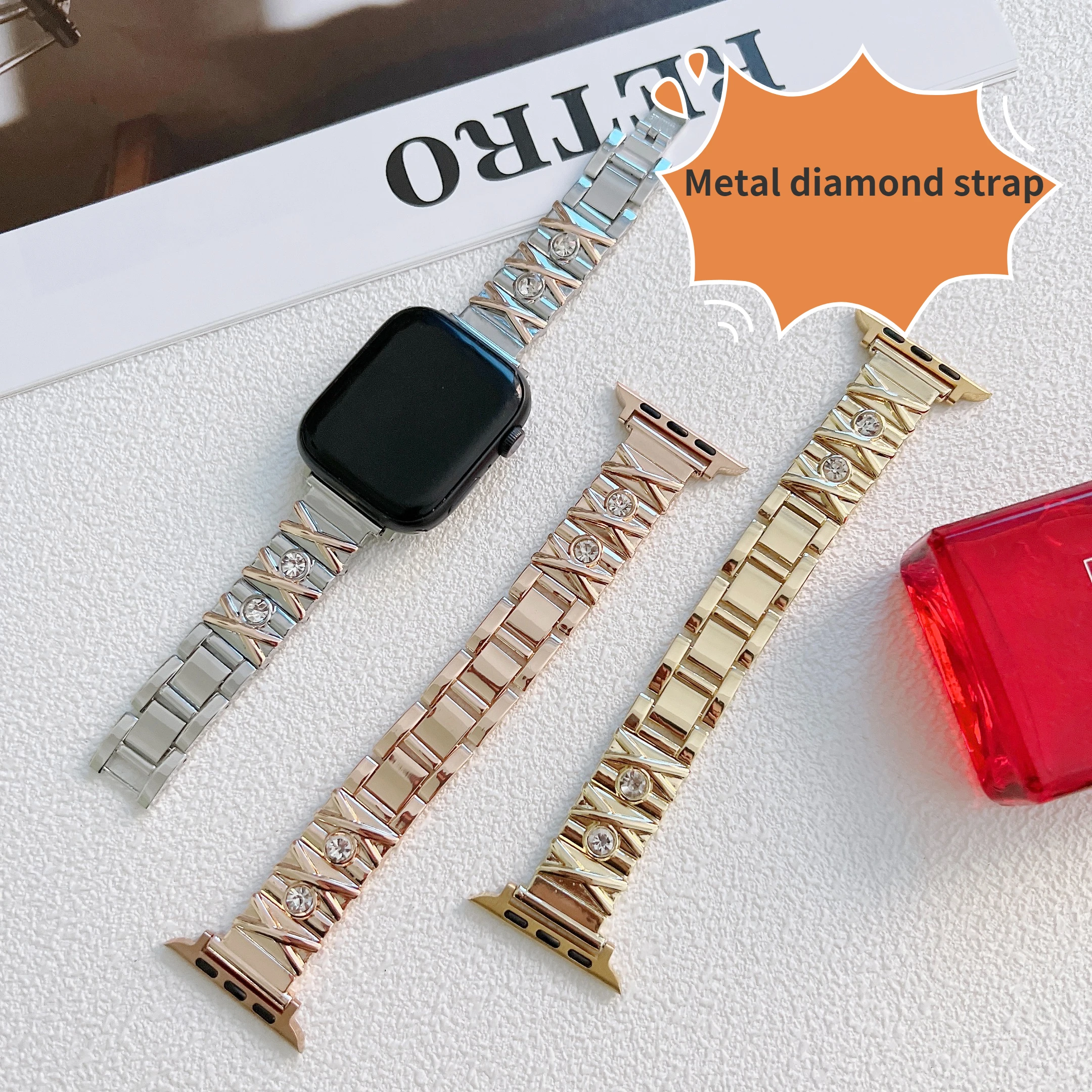 Ремешок металлический для Apple watch 6 5 4 3 SE, браслет для iwatch series 8 7 45 мм 41 мм 44 мм 42 мм 40 мм 38 мм
Ремешок металлический для Apple watch 6 5 4 3 SE, браслет для iwatch series 8 7 45 мм 41 мм 44 мм 42 мм 40 мм 38 мм