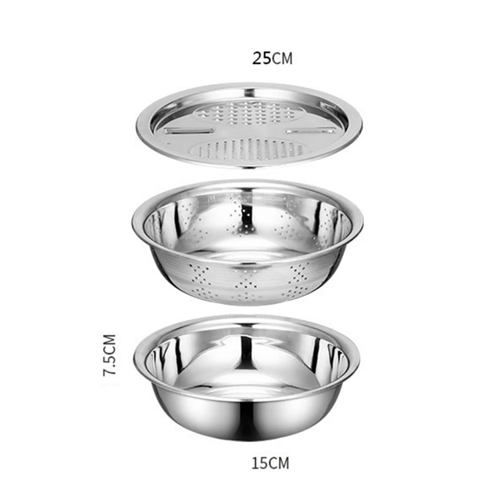 Multifunctional Grater Basin Stainless Steel Material Fine Colander Easy Grip Round Edges Excellent Stability
Multifunctional Grater Basin Stainless Steel Material Fine Colander Easy Grip Round Edges Excellent Stability