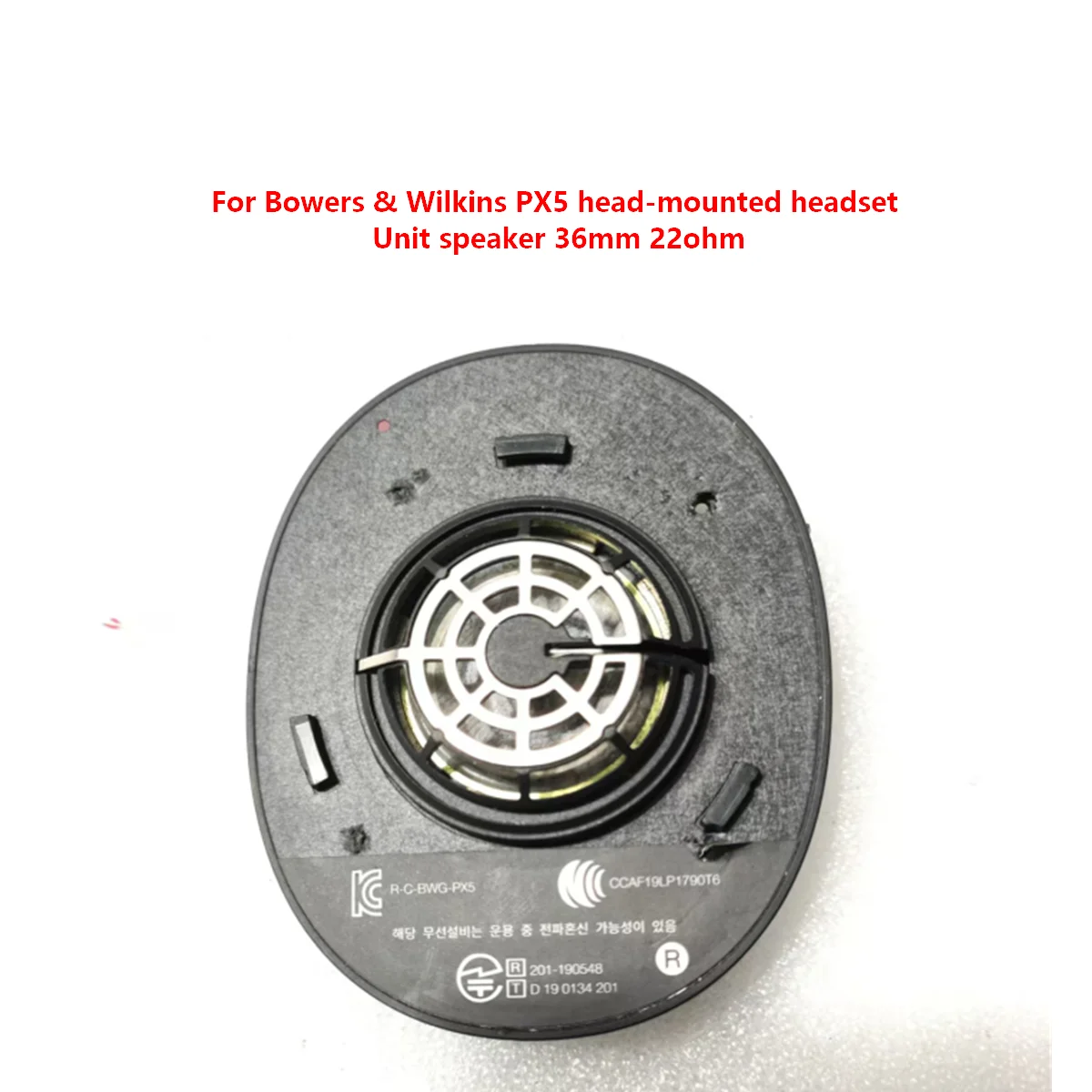 Original unit speaker For Bowers & Wilkins PX5 head-mounted headset Unit speaker Ear pad 36mm 22ohm Original unit speaker For Bowers & Wilkins PX5 head-mounted headset Unit speaker Ear pad 36mm 22ohm