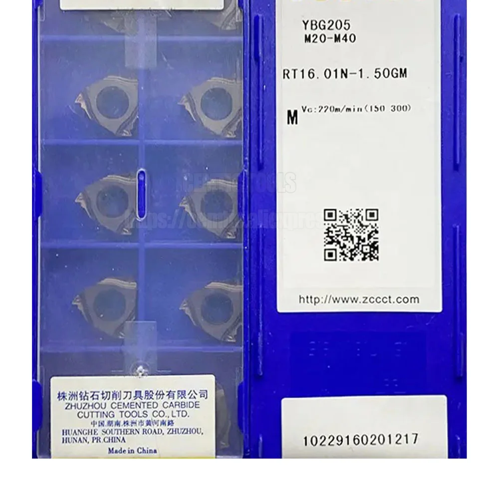 ZCC Carbide Threading Inserts RT16.01N-1.50GM YBG205 RT16.01N-2.00GM RT16.01N-3.00GM Lathe Cutter Tools Turning CNC
ZCC Carbide Threading Inserts RT16.01N-1.50GM YBG205 RT16.01N-2.00GM RT16.01N-3.00GM Lathe Cutter Tools Turning CNC