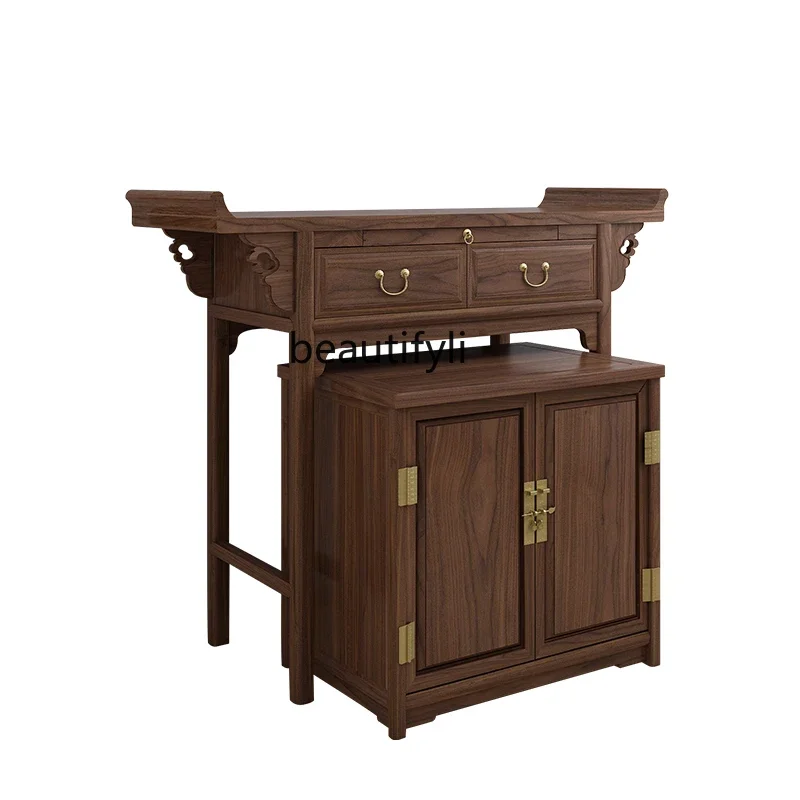 Customized Solid Wood Altar Incense Burner Table New Chinese Guanyin Modern Buddha Shrine Home God of Wealth Worship Table
Customized Solid Wood Altar Incense Burner Table New Chinese Guanyin Modern Buddha Shrine Home God of Wealth Worship Table