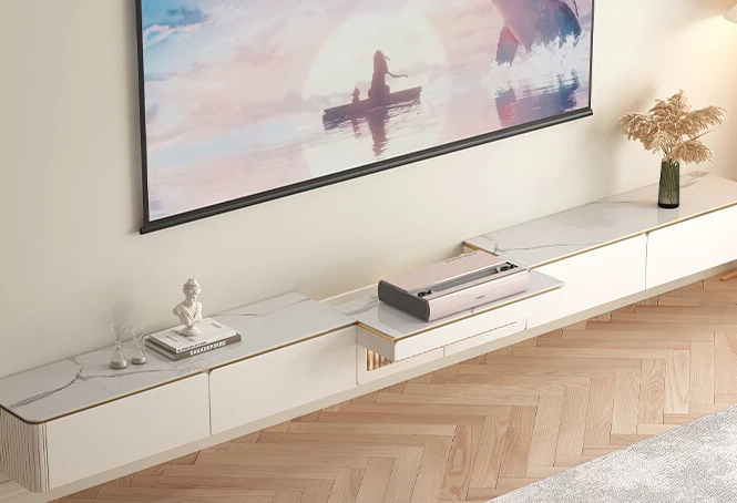 Small slate TV cabinet coffee table combination floor-to-ceiling living room is ultra-thin.
Small slate TV cabinet coffee table combination floor-to-ceiling living room is ultra-thin.