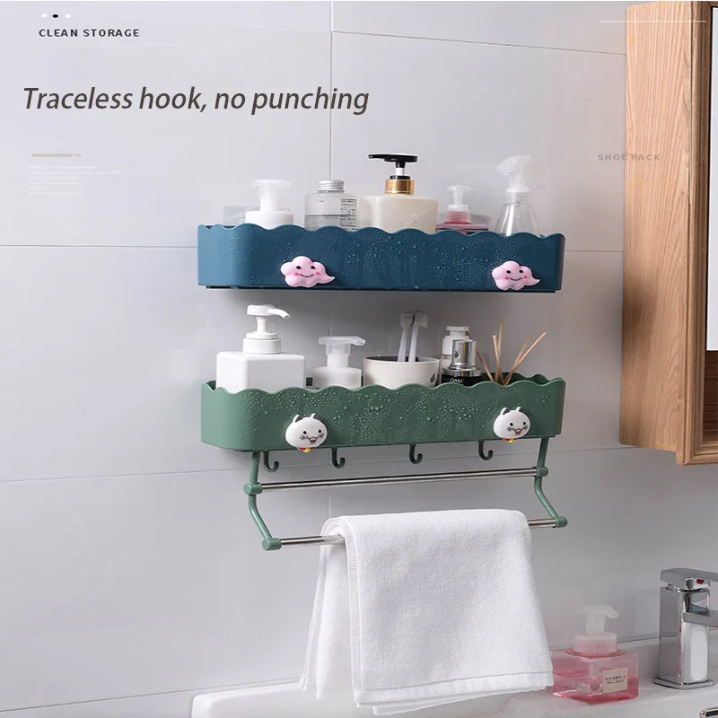 New Cute Bathroom Rack Non Perforated Kitchen Seasoning Storage Rack Wall Hanging Thickened Toilet Cosmetics Rack Toilet Rack
New Cute Bathroom Rack Non Perforated Kitchen Seasoning Storage Rack Wall Hanging Thickened Toilet Cosmetics Rack Toilet Rack