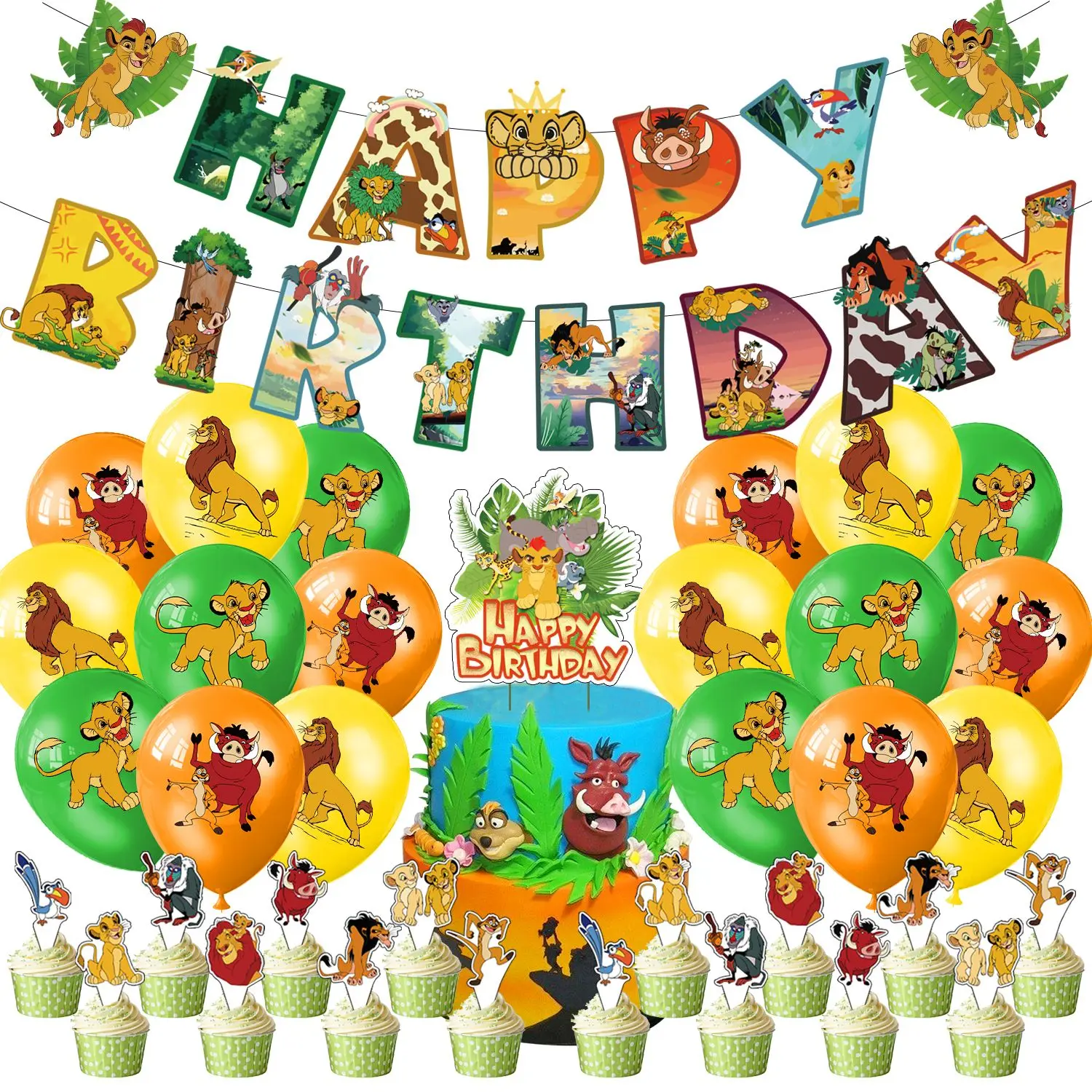 Lion King Theme Birthday Party Decoration Lion King Sinbara Flag Cake Card Insertion Balloon Party Supplies Decoration
Lion King Theme Birthday Party Decoration Lion King Sinbara Flag Cake Card Insertion Balloon Party Supplies Decoration