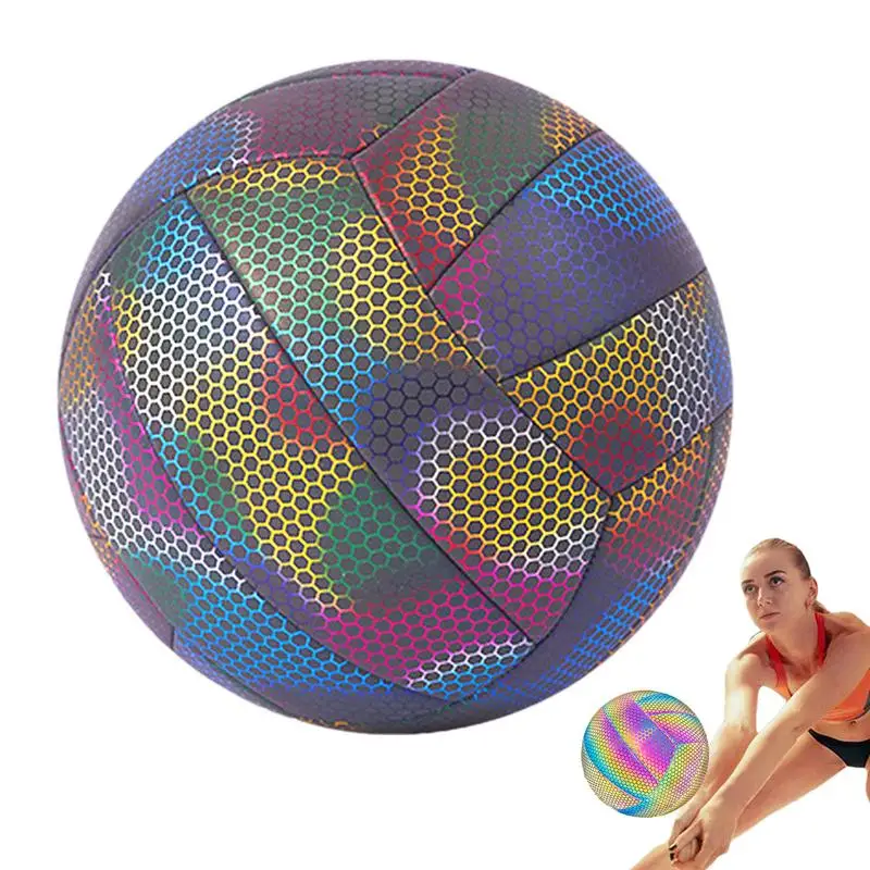 

Beach Volleyball Outdoor Volleyball For Teens Glowing Ball Soft Volleyball For Competition Sports Training Nighttime Beach Fun