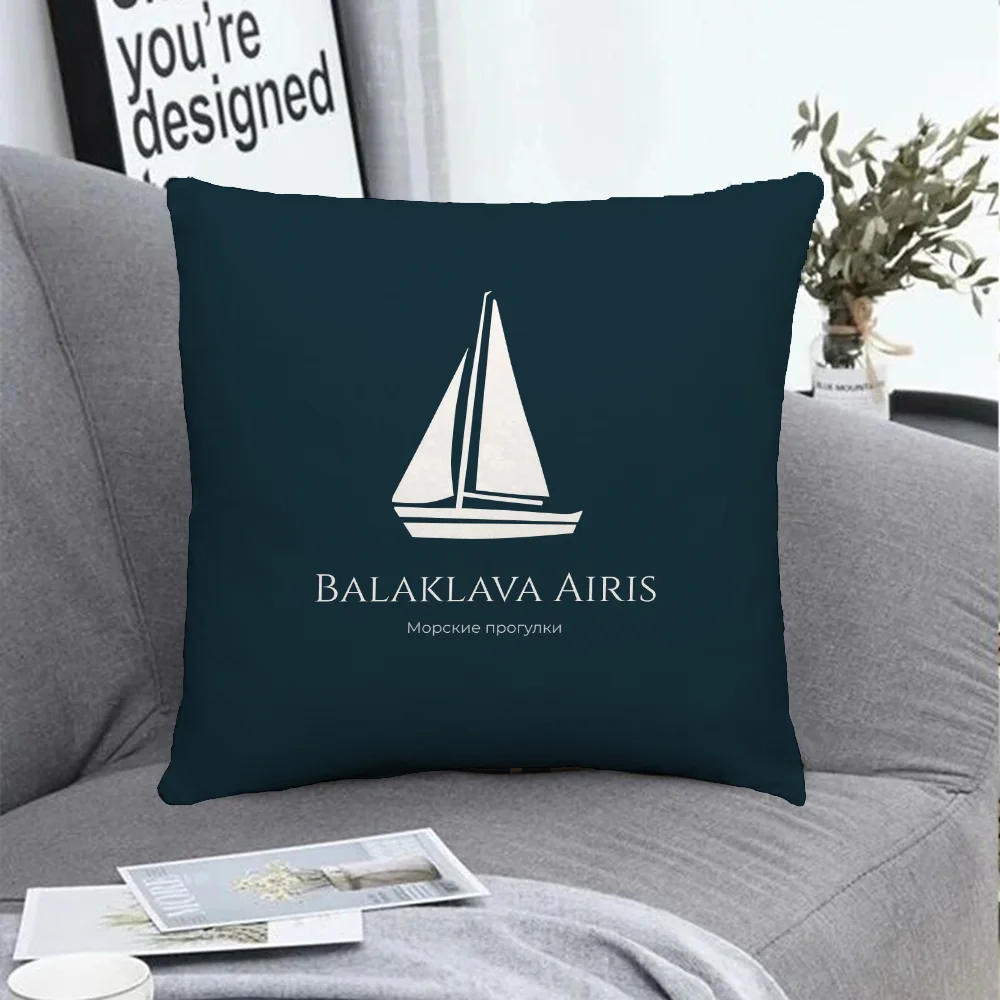 

Pillow Covers Decorative Cushions for Bed Anchor Short Plush Fall Decoration Duplex Printing Cushion Cover 45x45 Pillowcase Sofa