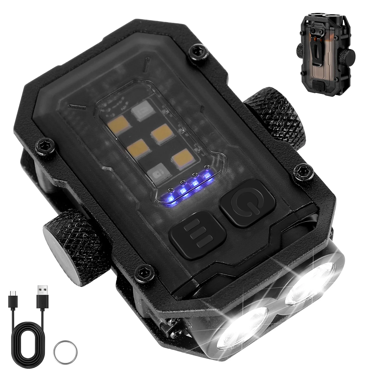Outdoor Multi-Function Keychain Light Waterproof Working Lights Built-In Battery Camping Lamp Rechargeable Pocket Flashlight
Outdoor Multi-Function Keychain Light Waterproof Working Lights Built-In Battery Camping Lamp Rechargeable Pocket Flashlight