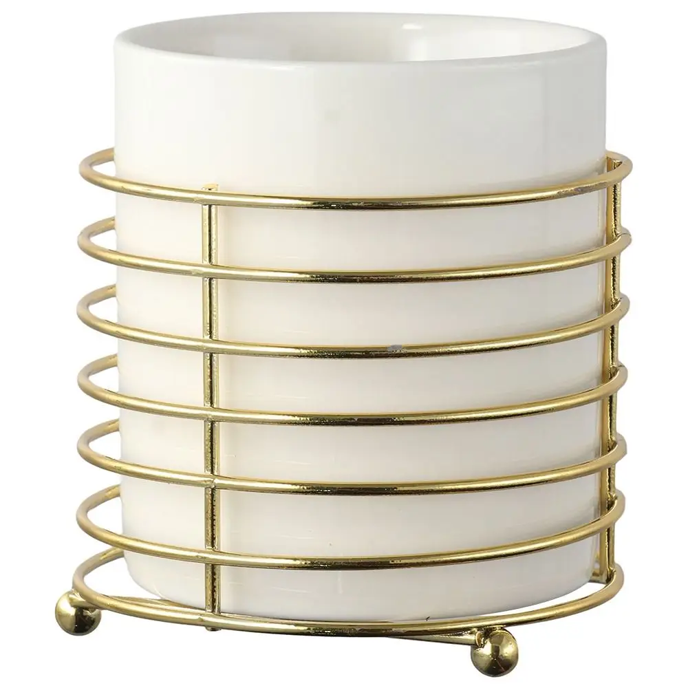 Gold Makeup Brush Holder Desktop Accessory Ceramic Desk Organizer Pen Holder Office
Gold Makeup Brush Holder Desktop Accessory Ceramic Desk Organizer Pen Holder Office