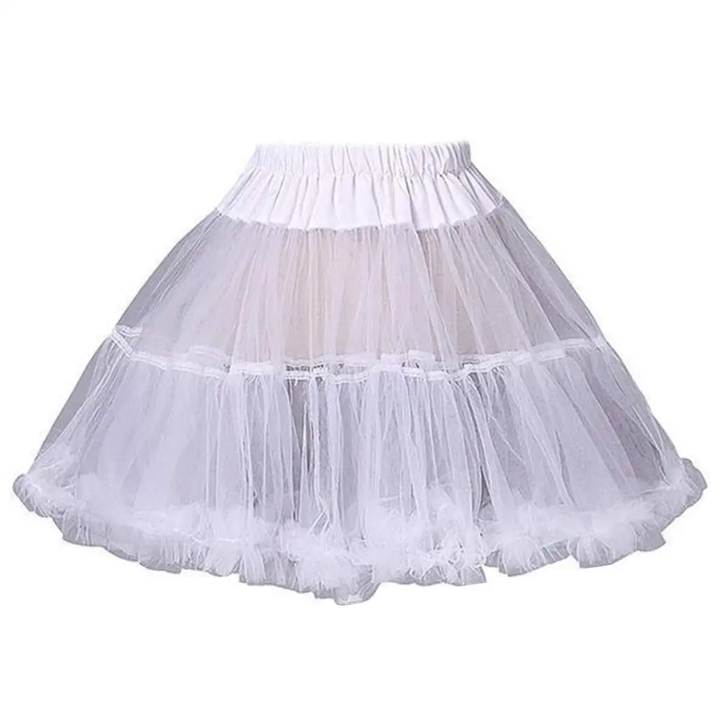 Women Girls Ruffled Short Petticoat Solid White Color Fluffy Bubble Tutu Skirt Puffy Half Slip Prom Crinoline Underskirt No Hoop
Women Girls Ruffled Short Petticoat Solid White Color Fluffy Bubble Tutu Skirt Puffy Half Slip Prom Crinoline Underskirt No Hoop