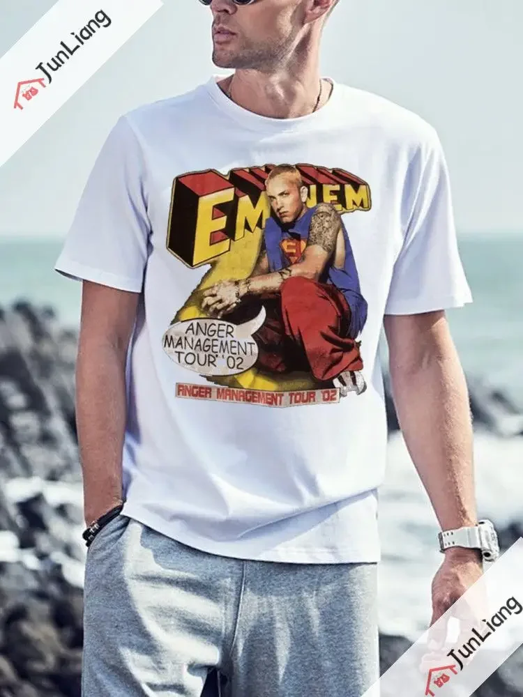Футболка Eminem Anger Management Tour 2021, Ретро футболка унисекс в стиле 90-х с изображением Рика, модный топ с коротким рукавом
Футболка Eminem Anger Management Tour 2021, Ретро футболка унисекс в стиле 90-х с изображением Рика, модный топ с коротким рукавом