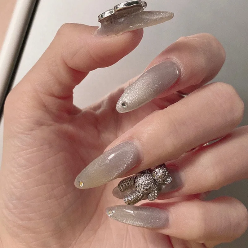 diamond metal zircon alloy manicure tool golden silver bear 3D nail decoration nail art jewelry nail rhinestone nail sequins
diamond metal zircon alloy manicure tool golden silver bear 3D nail decoration nail art jewelry nail rhinestone nail sequins