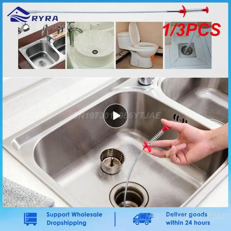 1/3PCS Pipe Dredging Tools Sink Cleaner Sewer Kitchen Drain Snake Spring Pipe Dredging Tool Unblocker Drain Clog Tube Hair
1/3PCS Pipe Dredging Tools Sink Cleaner Sewer Kitchen Drain Snake Spring Pipe Dredging Tool Unblocker Drain Clog Tube Hair