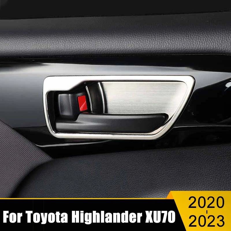 For Toyota Highlander XU70 Kluger 2020 2021 2022 2023 Hybrid Stainless Car Inner Door Handle Bowl Cover Decoration Trim Stickers
For Toyota Highlander XU70 Kluger 2020 2021 2022 2023 Hybrid Stainless Car Inner Door Handle Bowl Cover Decoration Trim Stickers