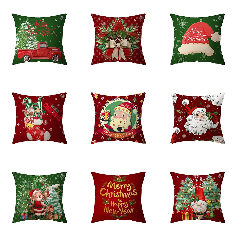 Christmas Theme Santa Claus Print Pattern Cushion Cover Home Living Room Sofa Decoration Square Polyester Pillow
Christmas Theme Santa Claus Print Pattern Cushion Cover Home Living Room Sofa Decoration Square Polyester Pillow