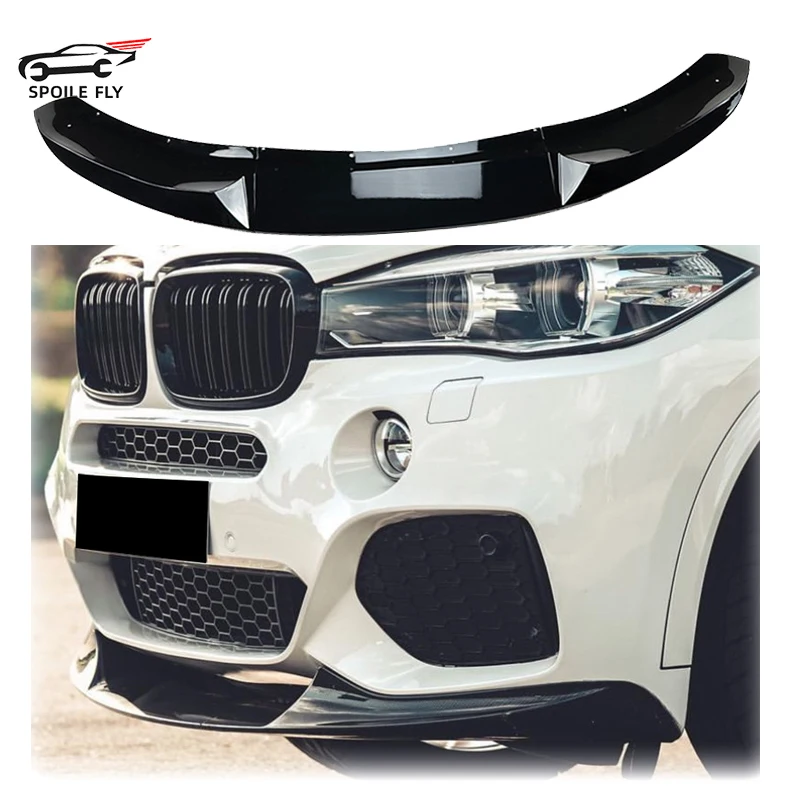 

2014 2015 2016 2017 2018 For BMW X5 F15 M Sport MP Front Bumper Lip Spoiler Splitter By Glossy Black Canards Diffuser Body Kit