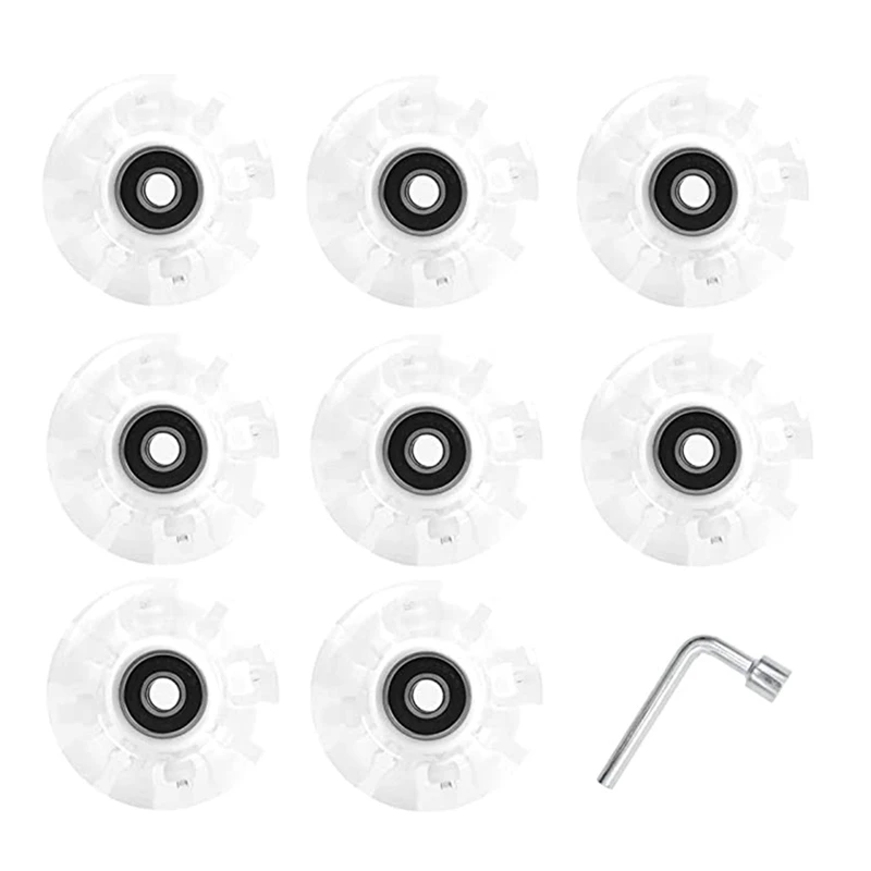 Колеса для роликовых коньков, оснащенные подшипниками, подходят для двухрядных коньков и скейтбординга