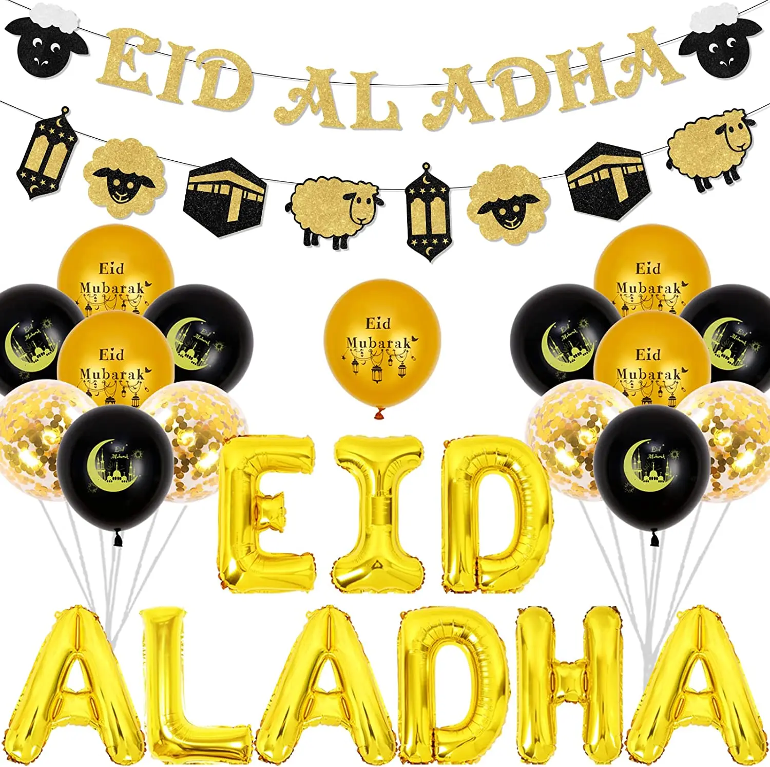 Eid Al Adha Decorations Eid Al Adha Balloon Banner Ramadan Eid Mubarak Decorations Muslim Islamic Party Supplies for Home Garden
Eid Al Adha Decorations Eid Al Adha Balloon Banner Ramadan Eid Mubarak Decorations Muslim Islamic Party Supplies for Home Garden