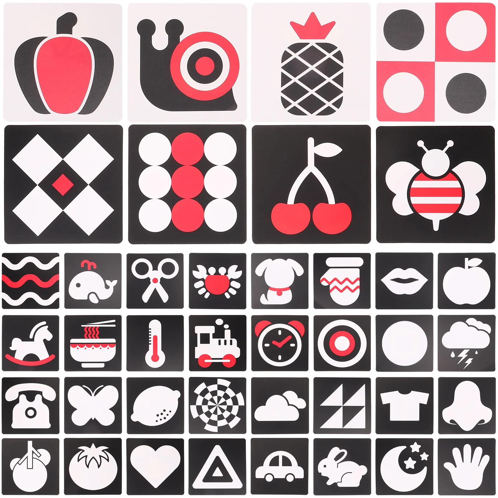 2 Sets Black and White Card Baby Early Education Toys High Contrast Cards for Newborn Paper 1 Month Old
2 Sets Black and White Card Baby Early Education Toys High Contrast Cards for Newborn Paper 1 Month Old