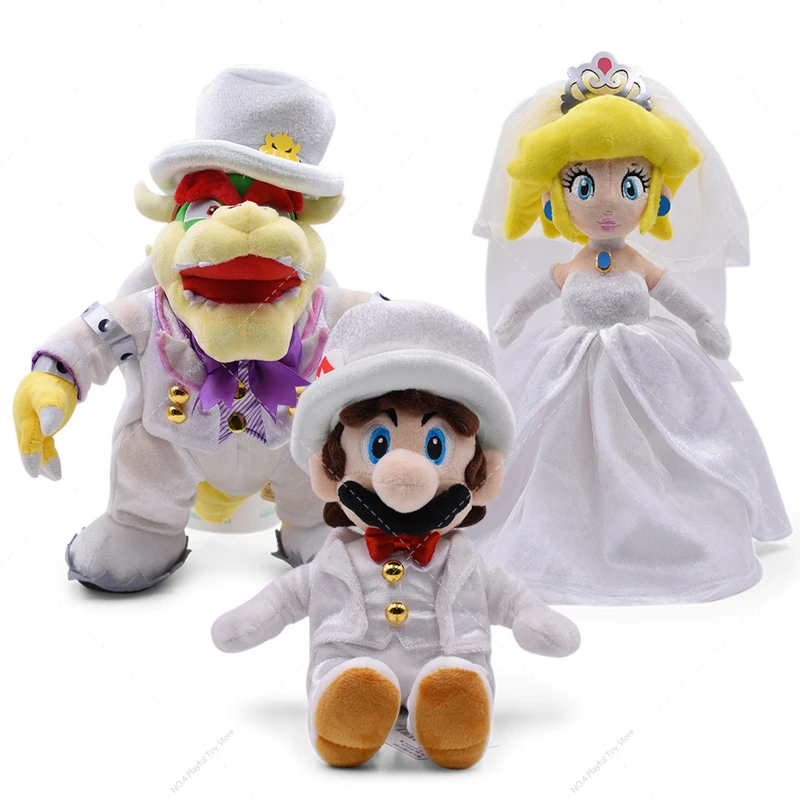 3 Style Super Bros Plush Toys Wedding Dress Princess Peach White Dress Bowser Mario Stuffed Toys Dolls for Kids Birthday Gift
3 Style Super Bros Plush Toys Wedding Dress Princess Peach White Dress Bowser Mario Stuffed Toys Dolls for Kids Birthday Gift