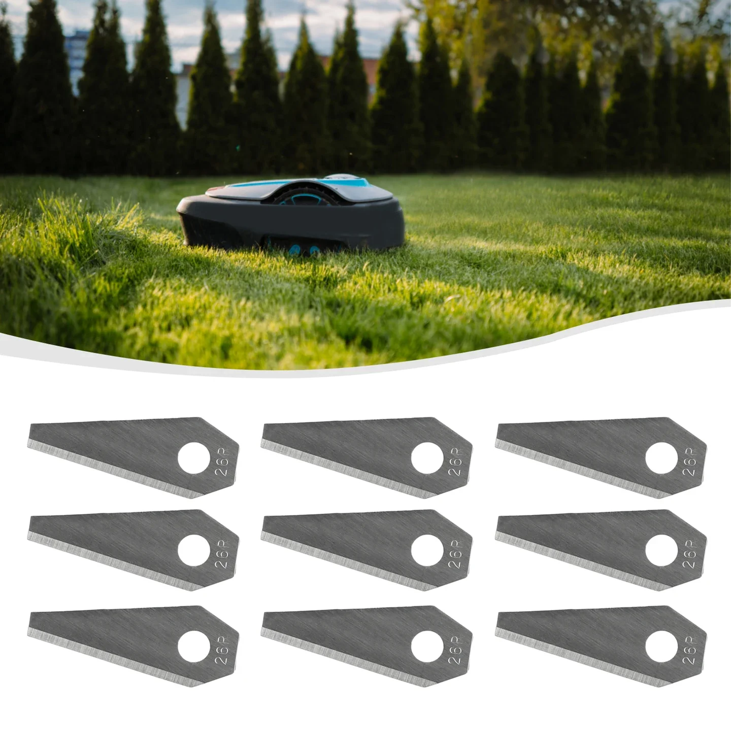 Brand New None Cutting Blades Replacement Lawn Mower Replacement Robot Sliver Stainless Steel 49*19*1mm Blades
Brand New None Cutting Blades Replacement Lawn Mower Replacement Robot Sliver Stainless Steel 49*19*1mm Blades