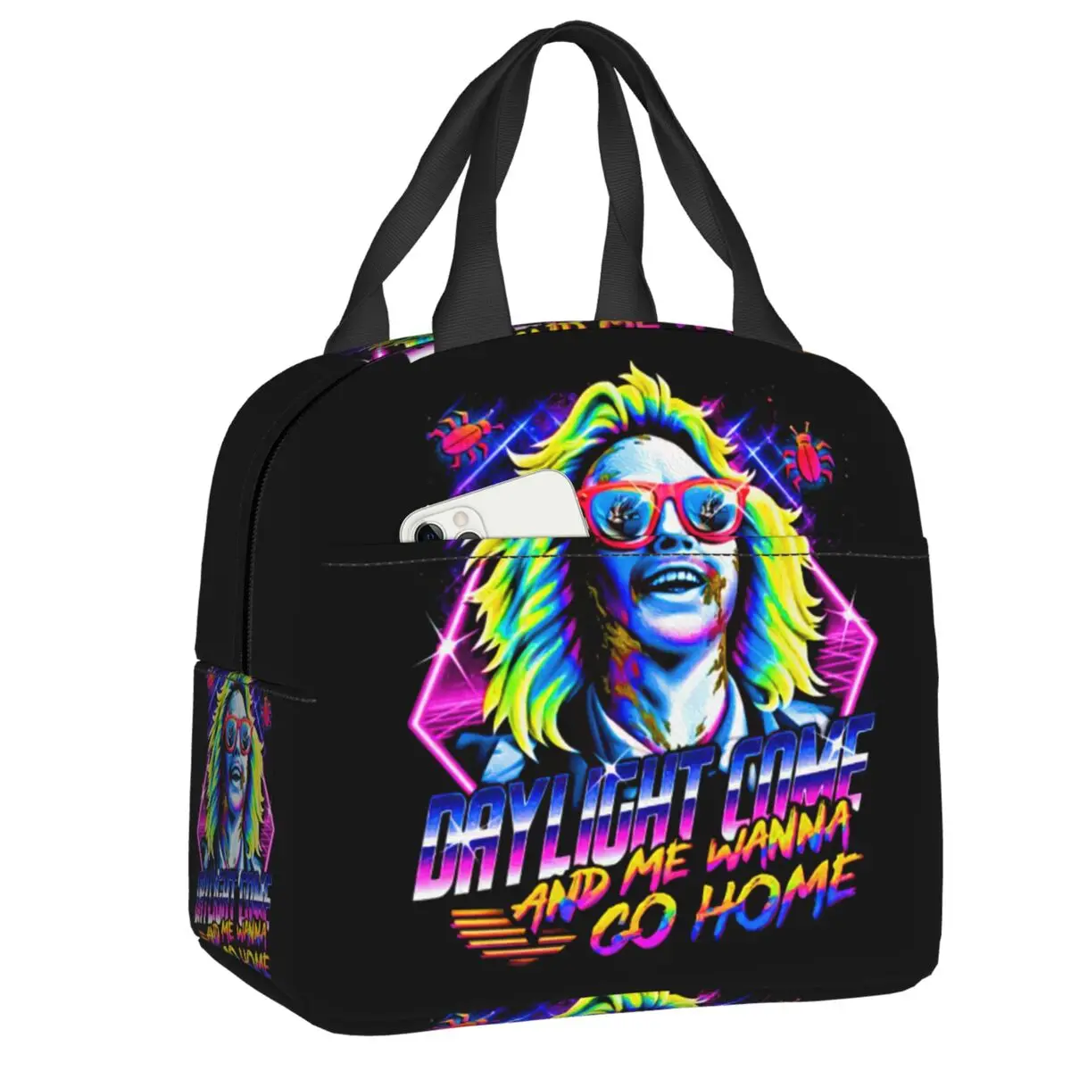 Retro Beetlejuice Daylight Come Lunch Boxes Women 80s Nostalgia Thermal Cooler Food Insulated Lunch Bag Kids School Children
Retro Beetlejuice Daylight Come Lunch Boxes Women 80s Nostalgia Thermal Cooler Food Insulated Lunch Bag Kids School Children