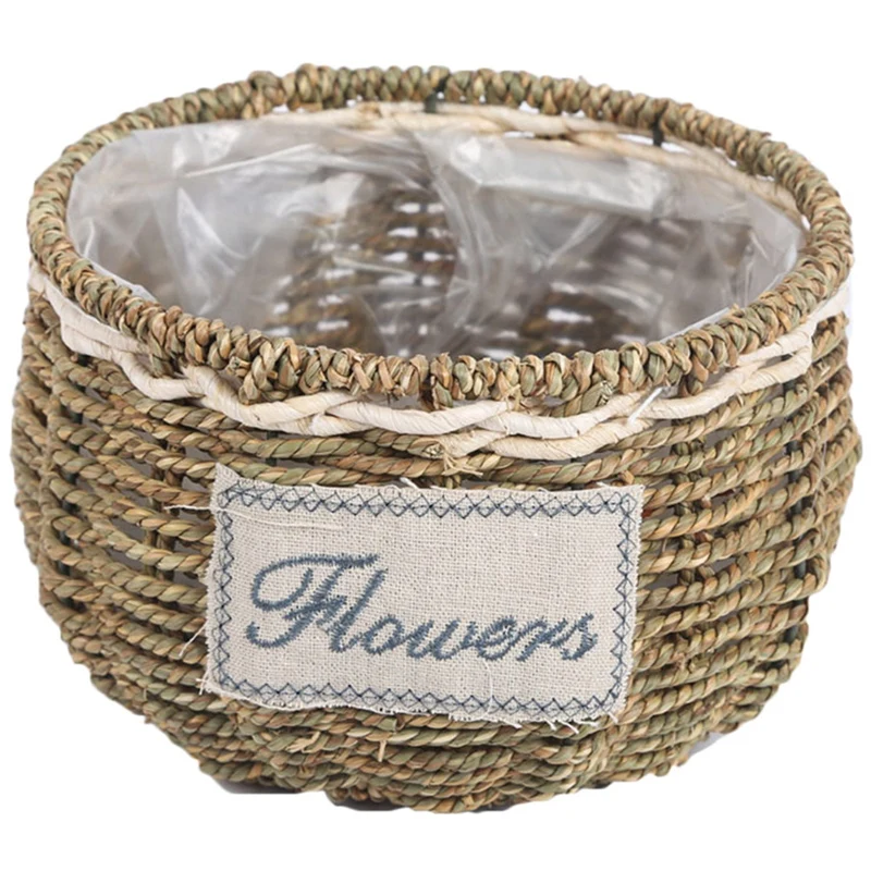 AT35 Woven Innovative Flower Basket Bread Roll Basket Storage Flower Pot Food Serving Vase Woven Baskets
AT35 Woven Innovative Flower Basket Bread Roll Basket Storage Flower Pot Food Serving Vase Woven Baskets