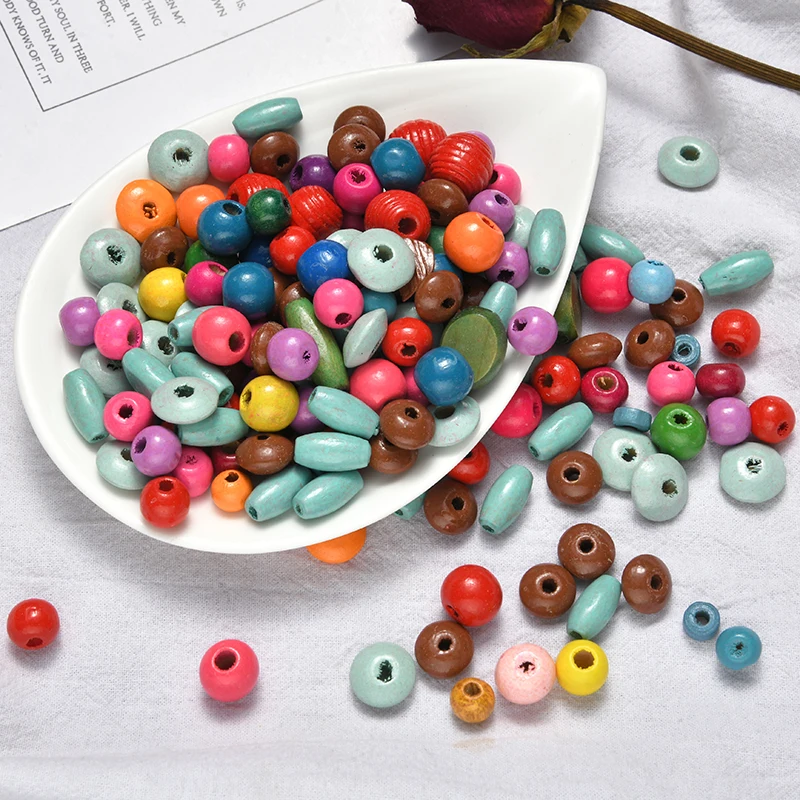100pcs Wooden Spacer Loose Beads Wood color Bead For Baby Play Gym Toys Gaming for bracelet necklace DIY Jewelry Making
100pcs Wooden Spacer Loose Beads Wood color Bead For Baby Play Gym Toys Gaming for bracelet necklace DIY Jewelry Making