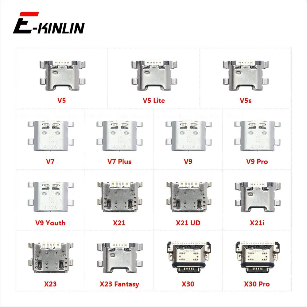 

Type-C Micro USB Jack Connector Socket Charging Port Plug Dock For Vivo V5 Lite V5s V7 Plus V9 Pro Youth X21 UD X21i X23 X30