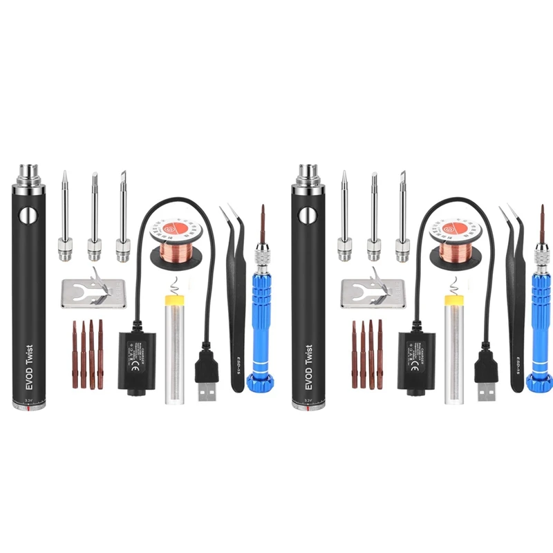 2X 5V 15W Battery Powered Soldering Iron With USB Charge Soldering Iron Soldering Wireless Charging Solder Iron-Black
2X 5V 15W Battery Powered Soldering Iron With USB Charge Soldering Iron Soldering Wireless Charging Solder Iron-Black