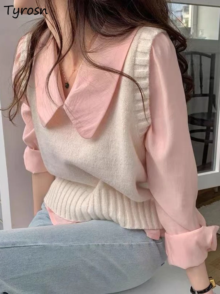 Sweater Vests Women Design Sweet Autumn Basics Daily Leisure Korean Style Tender Students Sleeveless Simple Solid Retro Stylish
Sweater Vests Women Design Sweet Autumn Basics Daily Leisure Korean Style Tender Students Sleeveless Simple Solid Retro Stylish