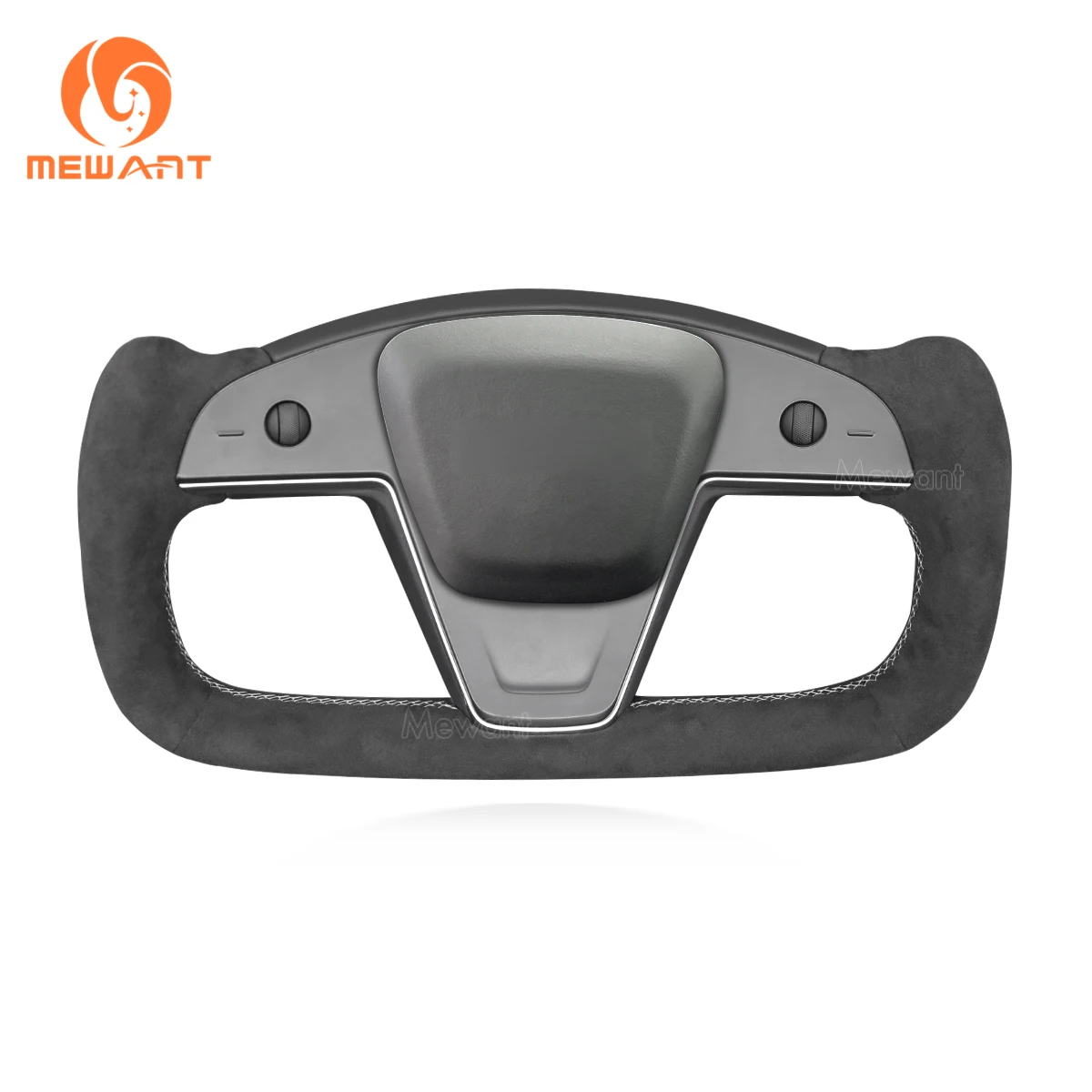MEWANT Dark Gray Alcantara Black Car Steering Wheel Cover for Tesla Model X 2021 2002 2023 Model S Yoke 2021-2023 Accessories
MEWANT Dark Gray Alcantara Black Car Steering Wheel Cover for Tesla Model X 2021 2002 2023 Model S Yoke 2021-2023 Accessories