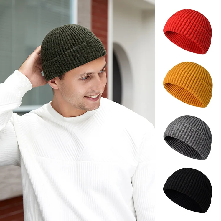 Autumn Winter Hats for Men Women Warm Knitted Woolen Hat Skullies Beanies Solid Color Short Men's Skullcaps Hip Hop Pullover Hat
Autumn Winter Hats for Men Women Warm Knitted Woolen Hat Skullies Beanies Solid Color Short Men's Skullcaps Hip Hop Pullover Hat