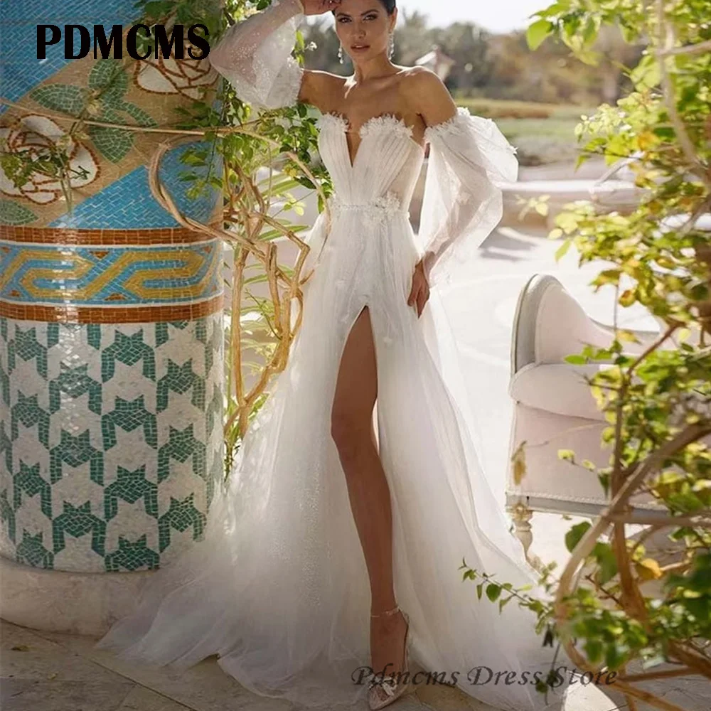 Puff Sleeve Wedding Dress 2023 Shiny Appliques Chic Split A-Line Court Train Princess Vestido De Novia SwanSarah N508 Bride Gown
Puff Sleeve Wedding Dress 2023 Shiny Appliques Chic Split A-Line Court Train Princess Vestido De Novia SwanSarah N508 Bride Gown