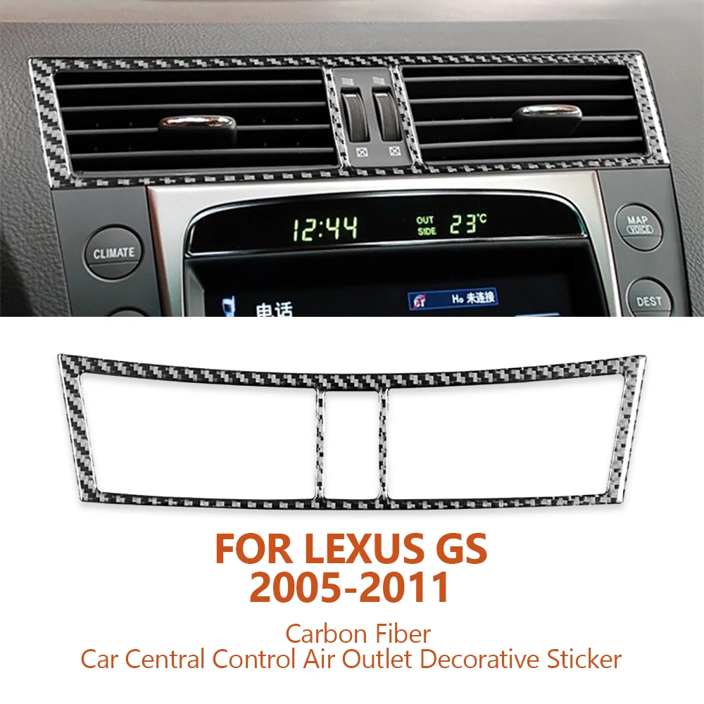 For Lexus GS 2005-2011 Car-styling Carbon Fiber Car Central Control Air Outlet Decorative Stickers Auto Modification Accessories
For Lexus GS 2005-2011 Car-styling Carbon Fiber Car Central Control Air Outlet Decorative Stickers Auto Modification Accessories