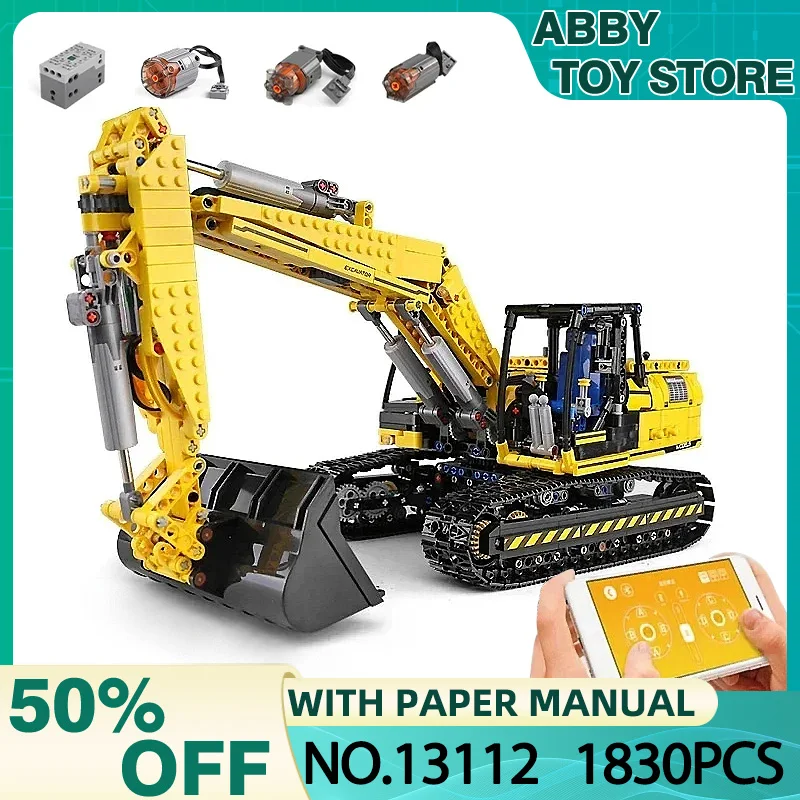 MOULD KING 13112 MOC Technical RC Motorized Excavator Truck Building Blocks Bricks Puzzle Educationa Toy Christmas Gift For Kids 
MOULD KING 13112 MOC Technical RC Motorized Excavator Truck Building Blocks Bricks Puzzle Educationa Toy Christmas Gift For Kids