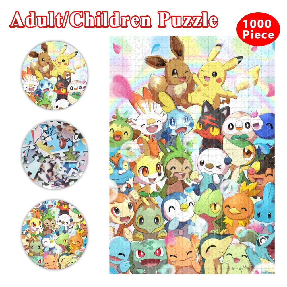 Pokemon Wooden Jigsaw Puzzles Pikachu Cartoon Characters 300/500/1000 Pieces Puzzle for Adult Children Educational Toys Gifts
Pokemon Wooden Jigsaw Puzzles Pikachu Cartoon Characters 300/500/1000 Pieces Puzzle for Adult Children Educational Toys Gifts
