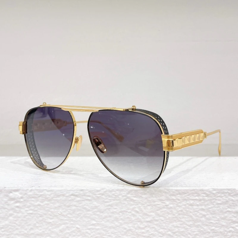 

Retro Toad Sunglasses for Men's Designer brand Fashion Double Beam Large Frame Metal Outdoor Driving UV400 Women's Sunglasses