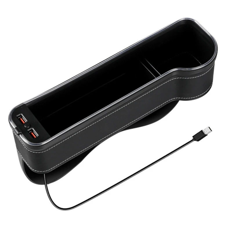 3 in 1 Premium Vehicle for Seat Gaps Filler Auto Console Side Pocket Storage Box USB Charging Wallets Keys Coins ABS Dropship 
3 in 1 Premium Vehicle for Seat Gaps Filler Auto Console Side Pocket Storage Box USB Charging Wallets Keys Coins ABS Dropship