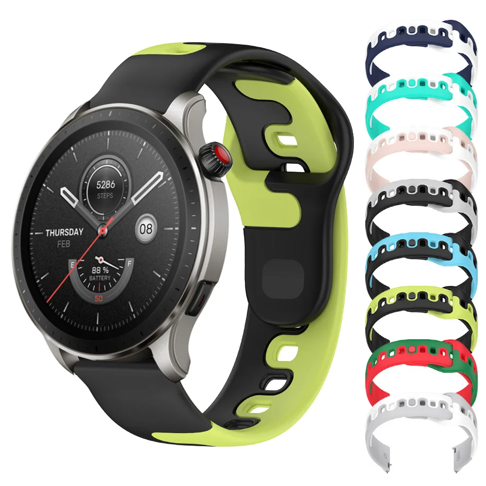 

Silicone Watchband For Huami Amazfit GTS 3/2/2e GTR 4/3/2/2e/47mm/42mm Band Correa Amazfit Stratos 3 2 2S Bip U/S Strap Bracelet