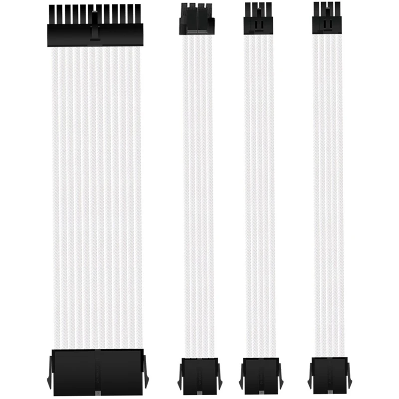 

1 комплект, 30 см ATX базовый Удлинительный кабель для ПК, графического процессора, проводные компьютерные разъемы, 24 контакта, 8 контактов, 4 + 4 контакта