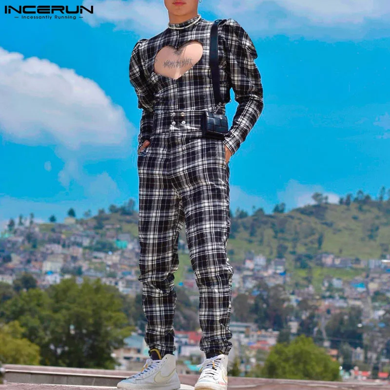 INCERUN Men Plaid Sets Streetwear Stand Collar Long Sleeve Hollow Out Shirt & Pants 2PCS Fashion 2024 Men's Casual Suits S-5XL
INCERUN Men Plaid Sets Streetwear Stand Collar Long Sleeve Hollow Out Shirt & Pants 2PCS Fashion 2024 Men's Casual Suits S-5XL